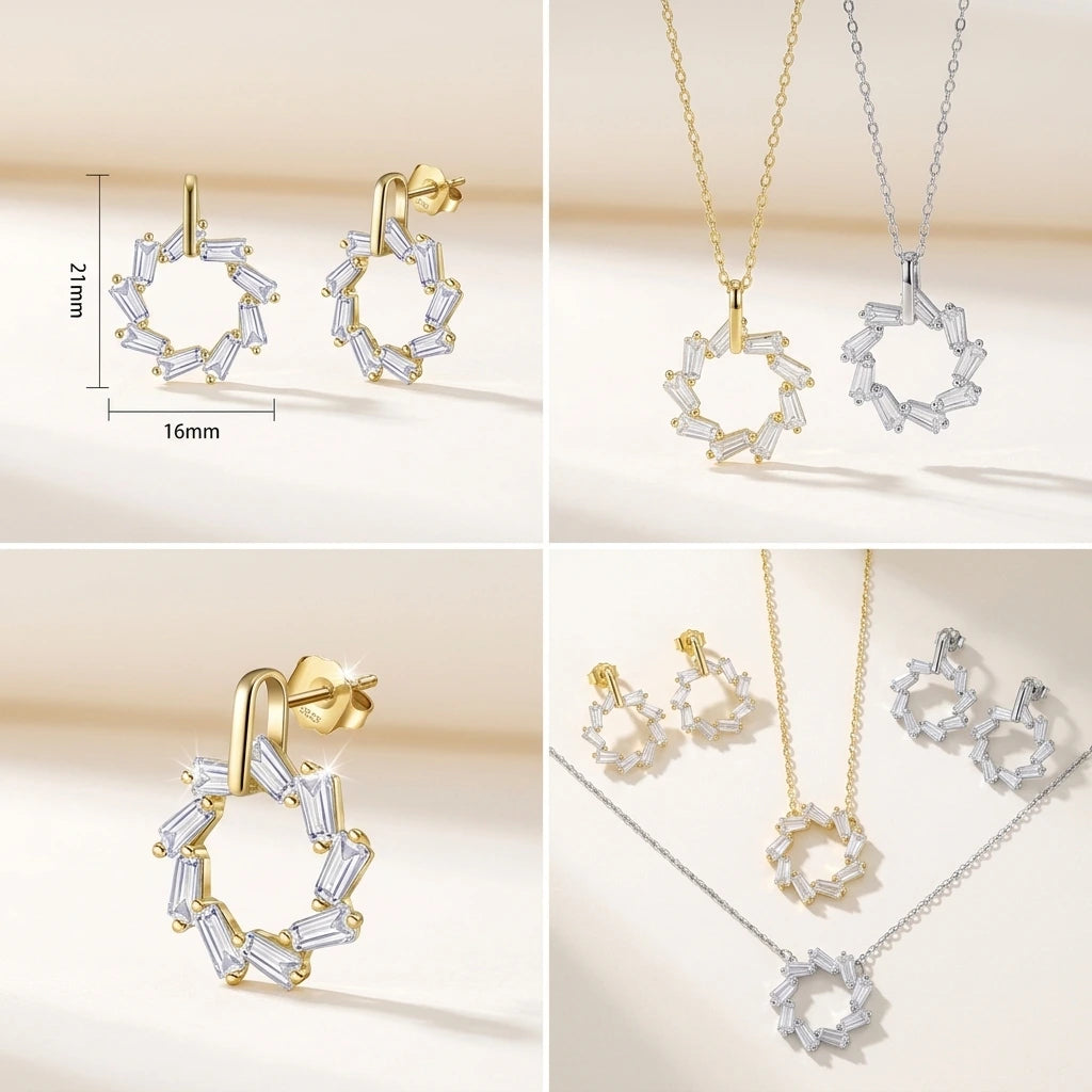 Celeste Hoop Earrings in Gold