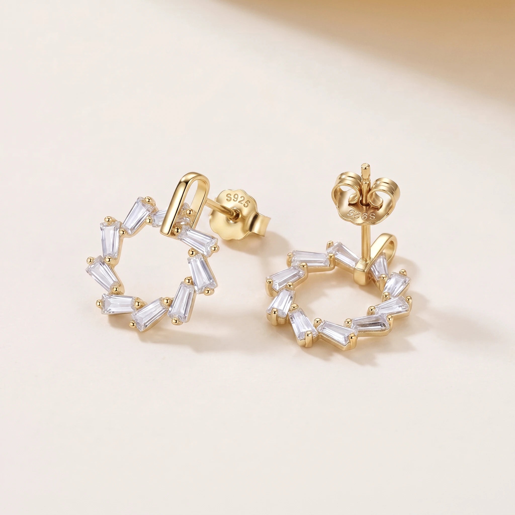 Celeste Hoop Earrings in Gold