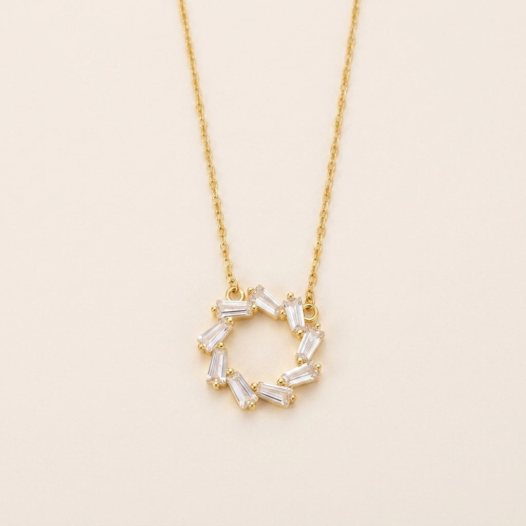 Celeste Orbit Necklace in Gold