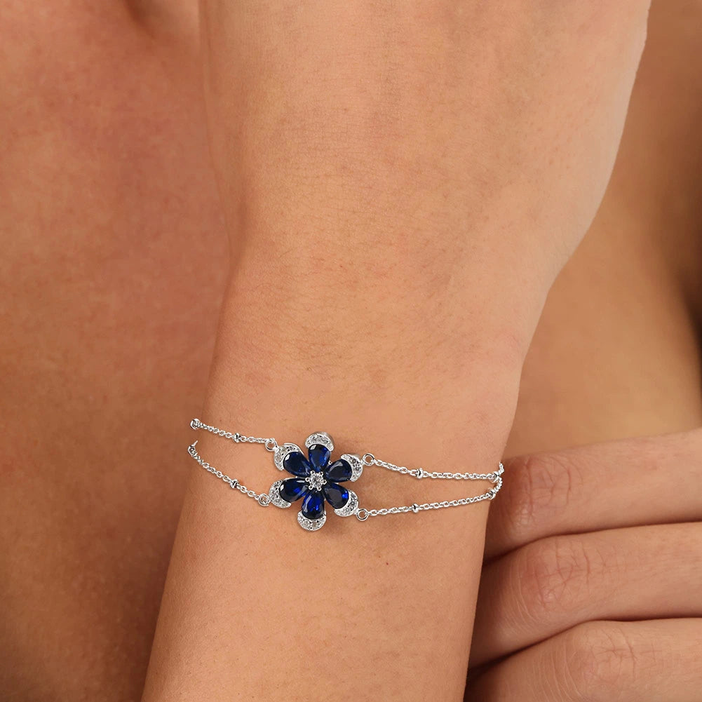 Fleur Saphir Bracelet