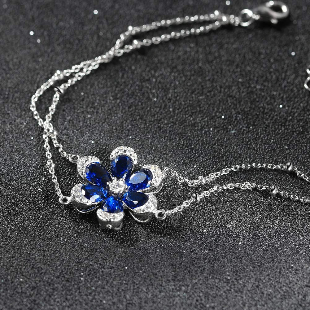 Fleur Saphir Bracelet