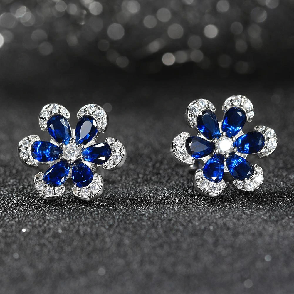 Fleur Saphir Earrings