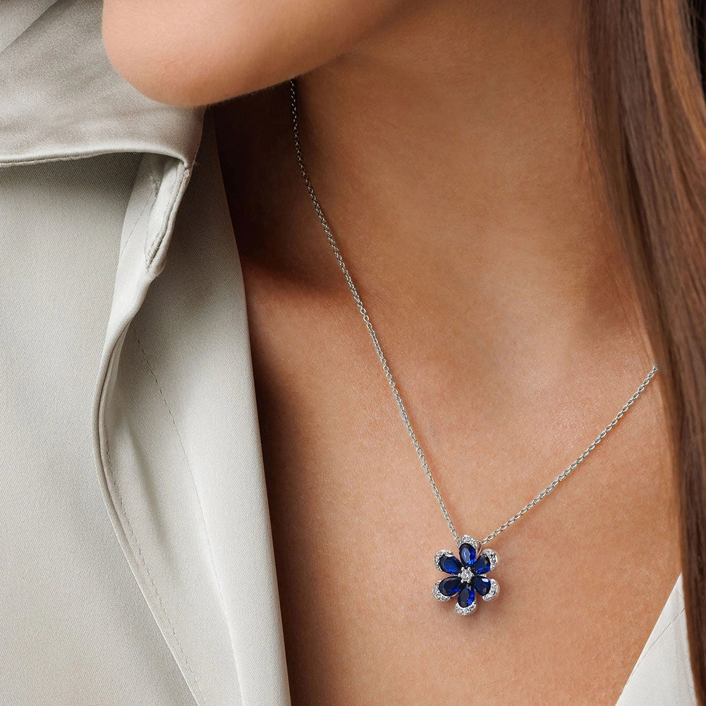 Fleur Saphir Necklace