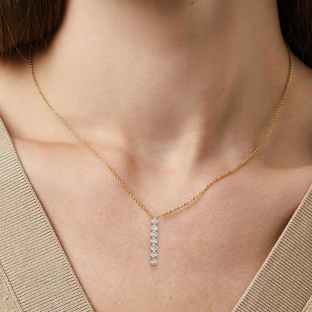 Cinq Drop Necklace
